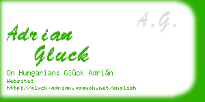 adrian gluck business card